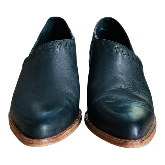 Caslon Julian Leather Bootie Shoe | Size 8 | Almond Toe Western Boho Cowgirl - Picture 4 of 14